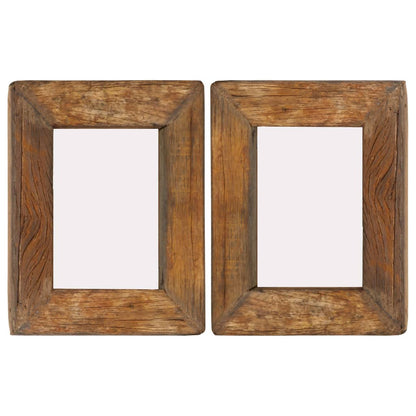 Fotolijsten 2 St 23X28 Cm Massief Gerecycled Hout En Glas