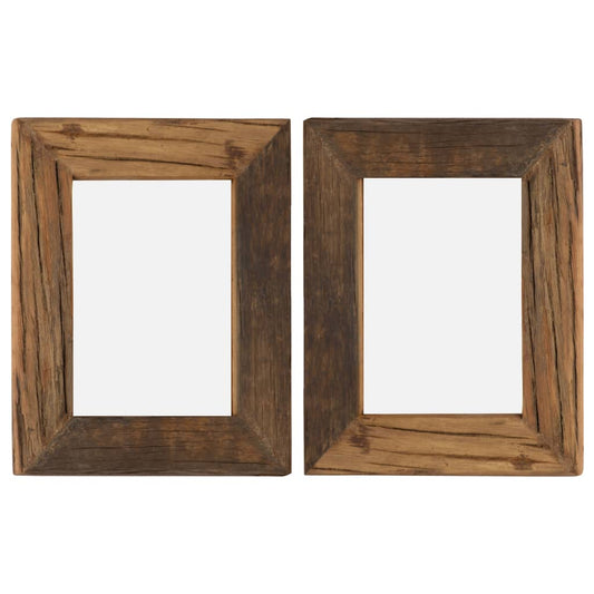 Fotolijsten 2 St 25X30 Cm Massief Gerecycled Hout En Glas
