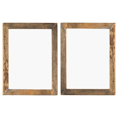 Fotolijsten 2 St 50X60 Cm Massief Gerecycled Hout En Glas