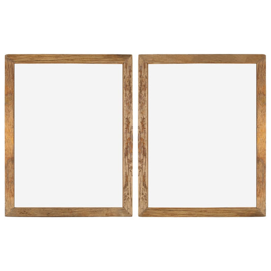 Fotolijsten 2 St 90X70 Cm Massief Gerecycled Hout En Glas