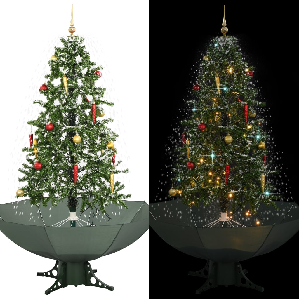 Kerstboom Sneeuwend Met Paraplubasis 170 Cm Groen