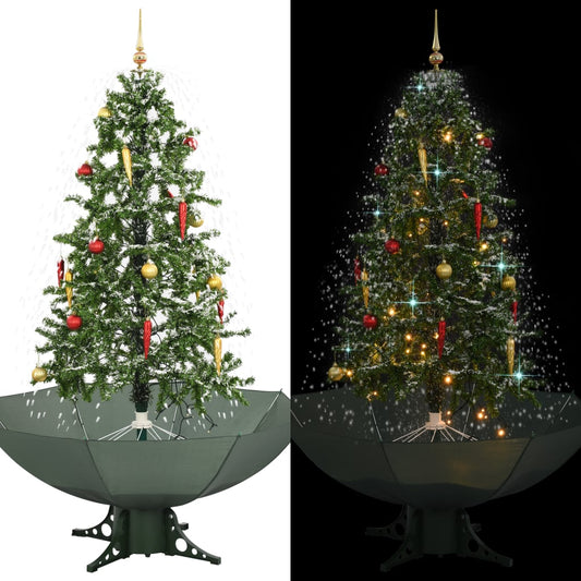 Kerstboom Sneeuwend Met Paraplubasis 170 Cm Groen