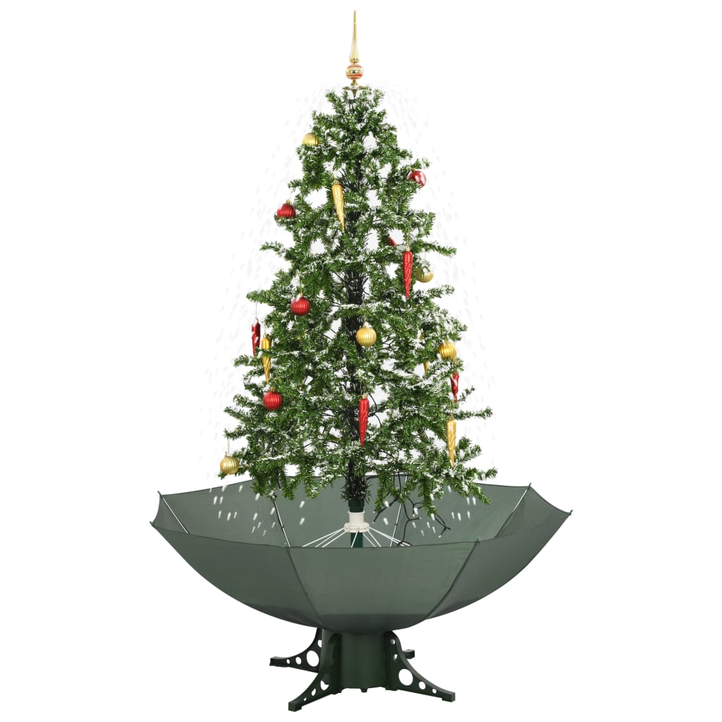 Kerstboom Sneeuwend Met Paraplubasis 170 Cm Groen