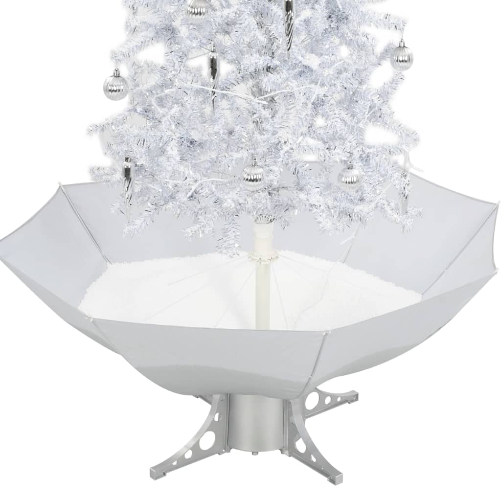 Kerstboom Sneeuwend Met Paraplubasis 170 Cm Wit