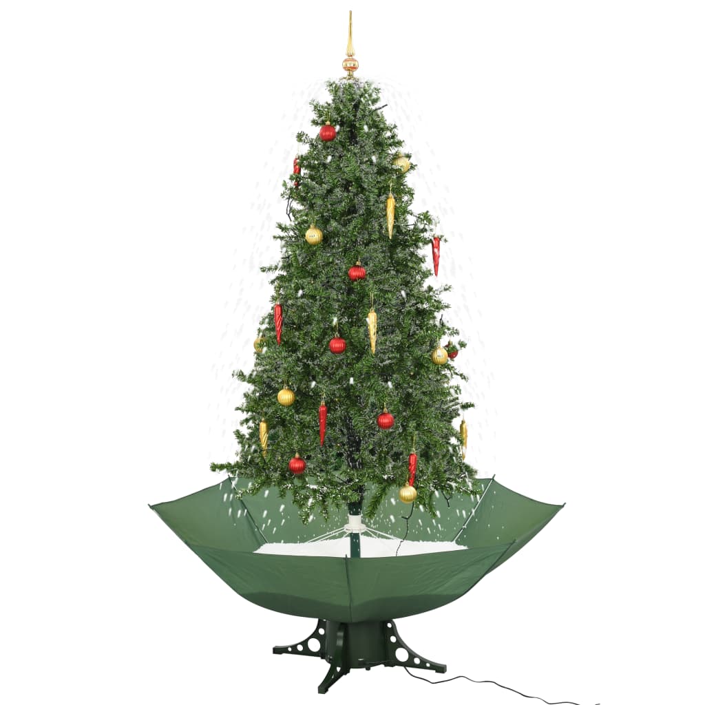 Kerstboom Sneeuwend Met Paraplubasis 190 Cm Groen