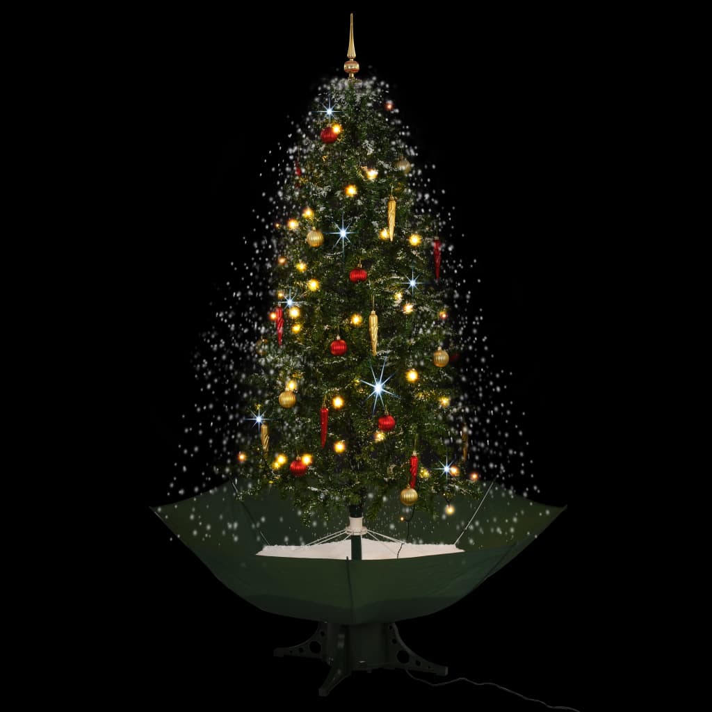 Kerstboom Sneeuwend Met Paraplubasis 190 Cm Groen