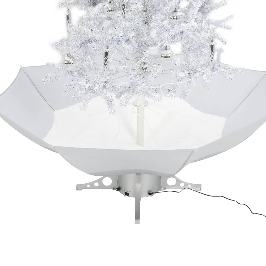 Kerstboom Sneeuwend Met Paraplubasis 190 Cm Wit