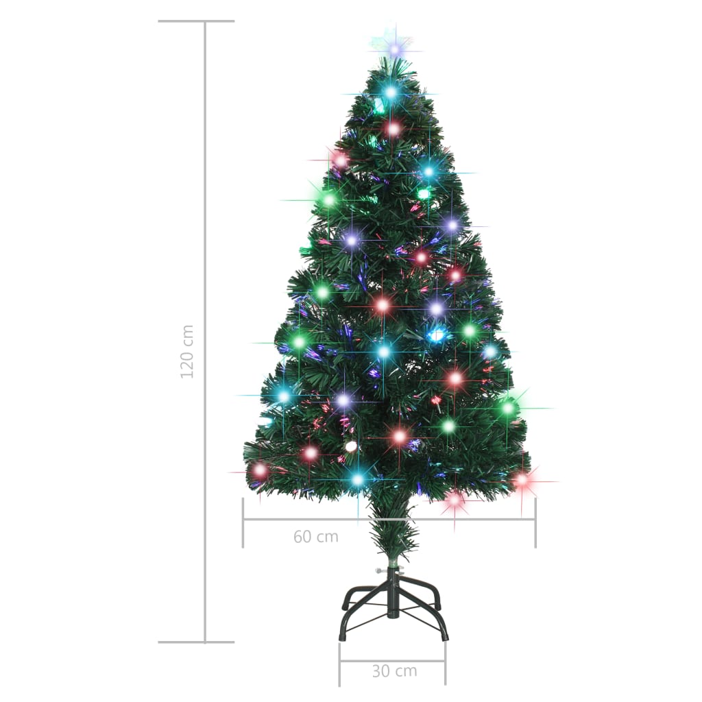 Kunstkerstboom Met Standaard/Led 120 Cm Glasvezel