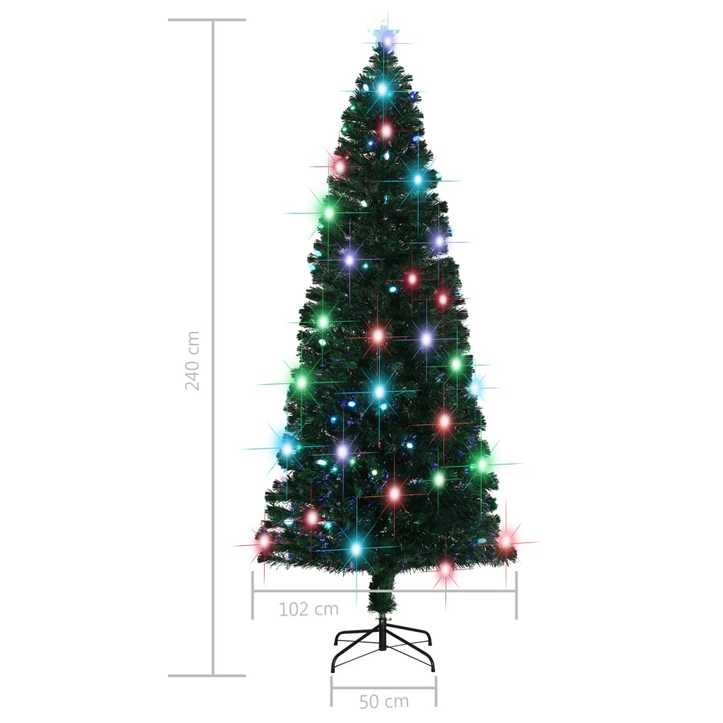 Kunstkerstboom Met Standaard/Led 240 Cm Glasvezel