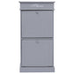 Schoenenkast 50X28X98 Cm Paulowniahout Grijs