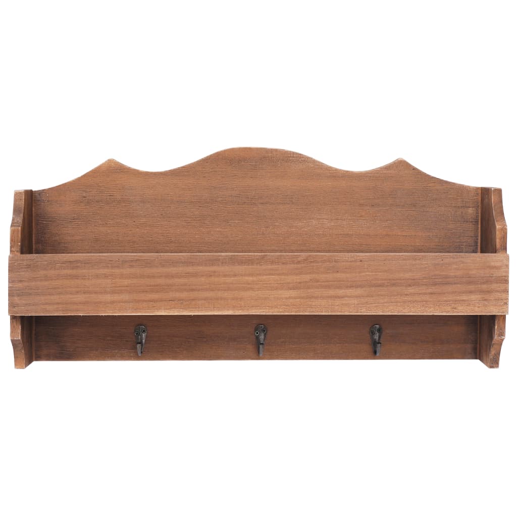 Wandkapstok 50X10X23 Cm Hout Bruin