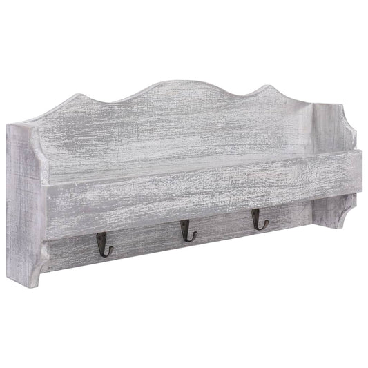Wandkapstok 50X10X23 Cm Hout Grijs