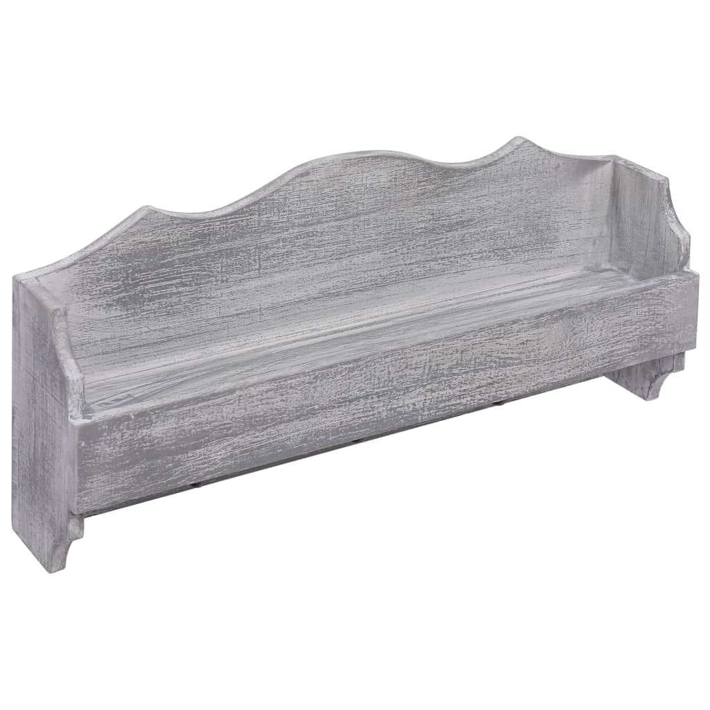 Wandkapstok 50X10X23 Cm Hout Grijs