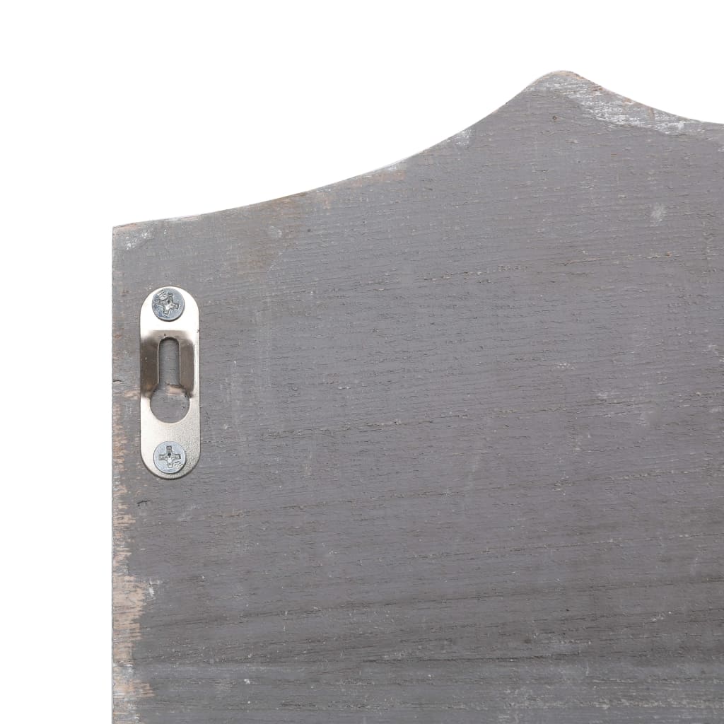 Wandkapstok 50X10X23 Cm Hout Grijs