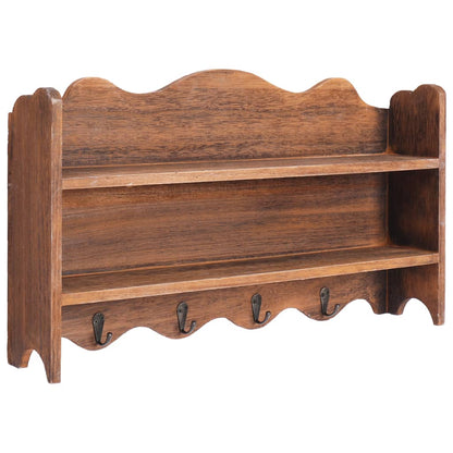 Wandkapstok 50X10X30 Cm Hout Bruin