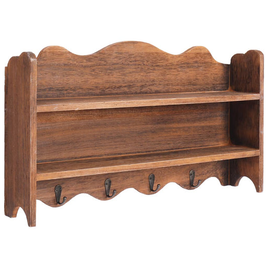 Wandkapstok 50X10X30 Cm Hout Bruin