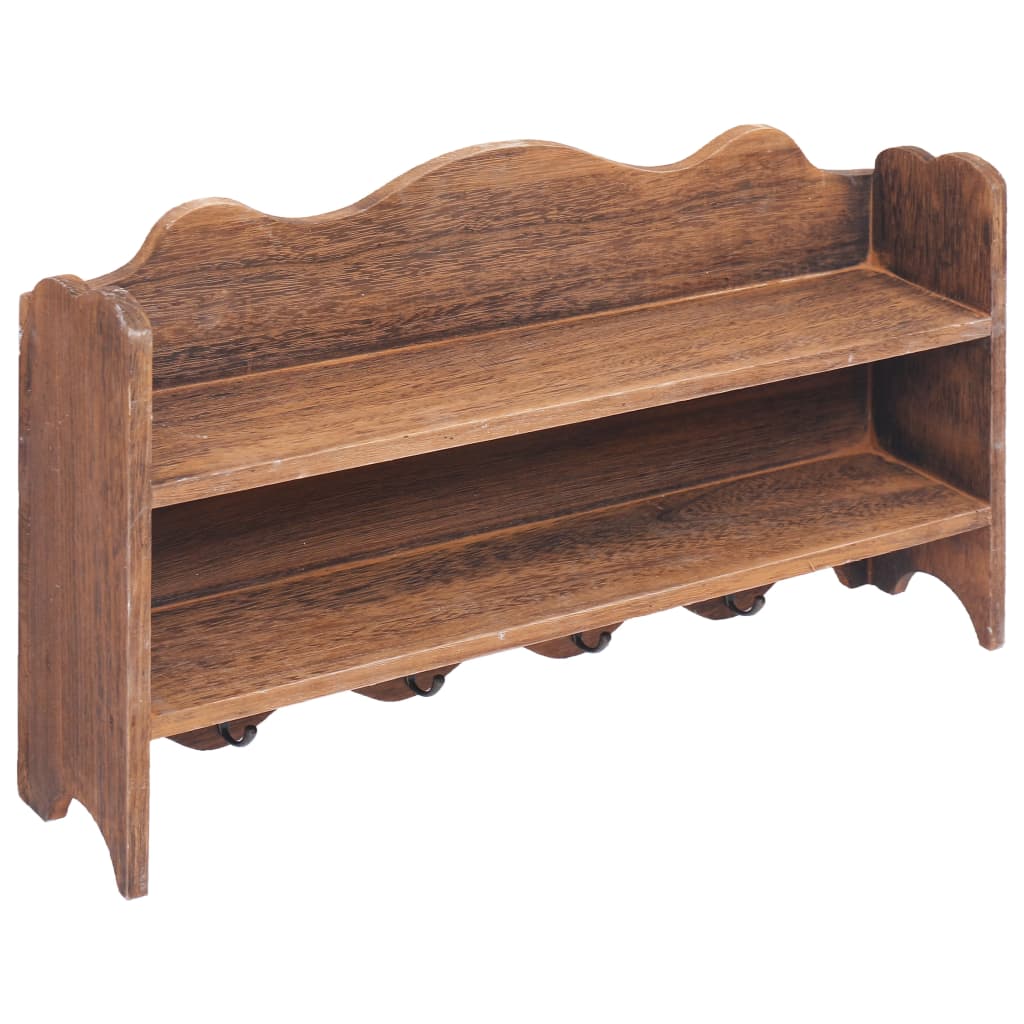 Wandkapstok 50X10X30 Cm Hout Bruin