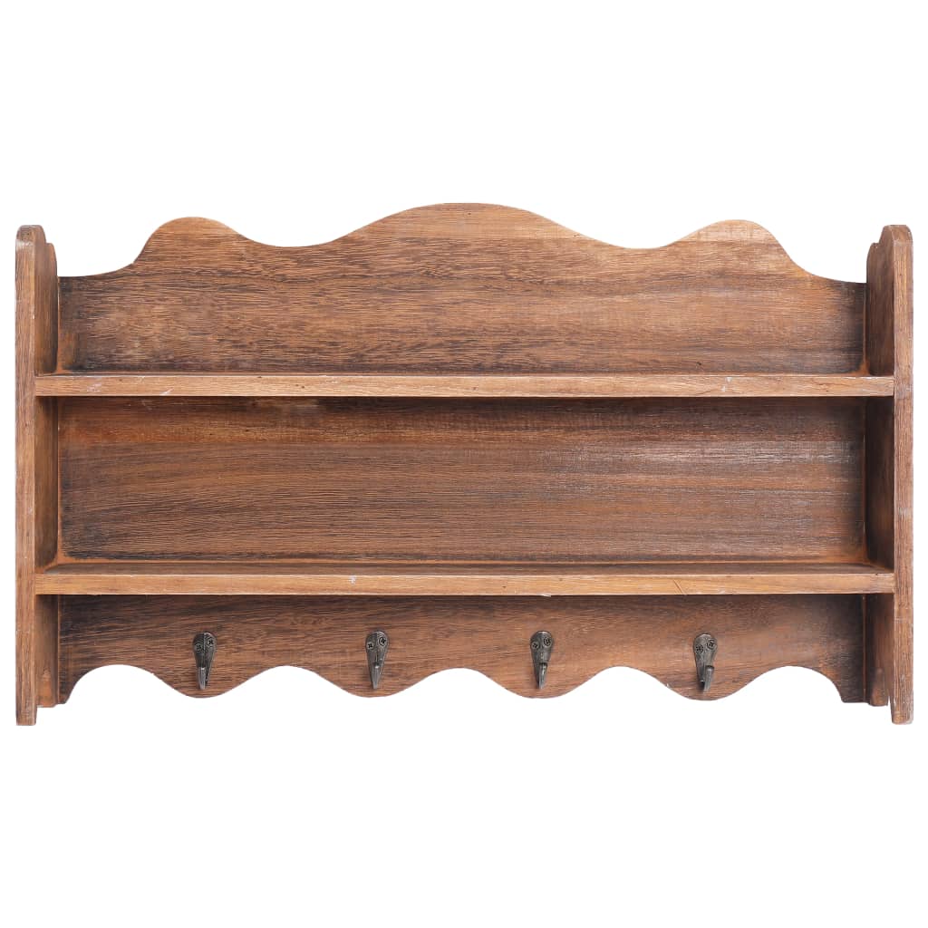 Wandkapstok 50X10X30 Cm Hout Bruin