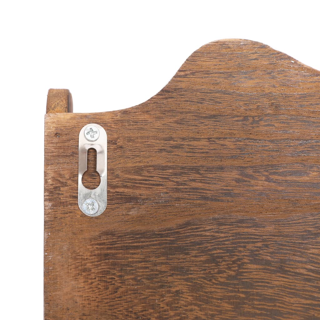 Wandkapstok 50X10X30 Cm Hout Bruin