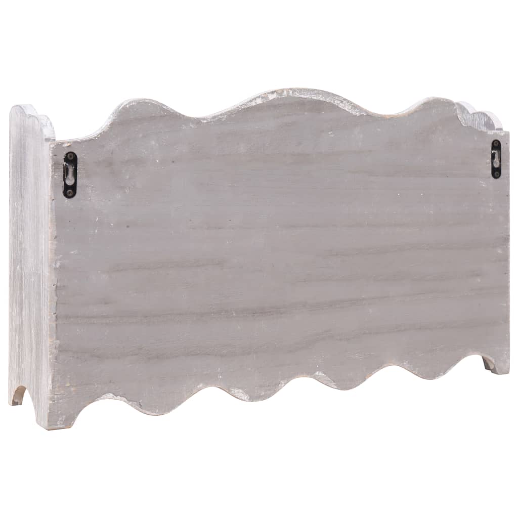 Wandkapstok 50X10X30 Cm Hout Grijs