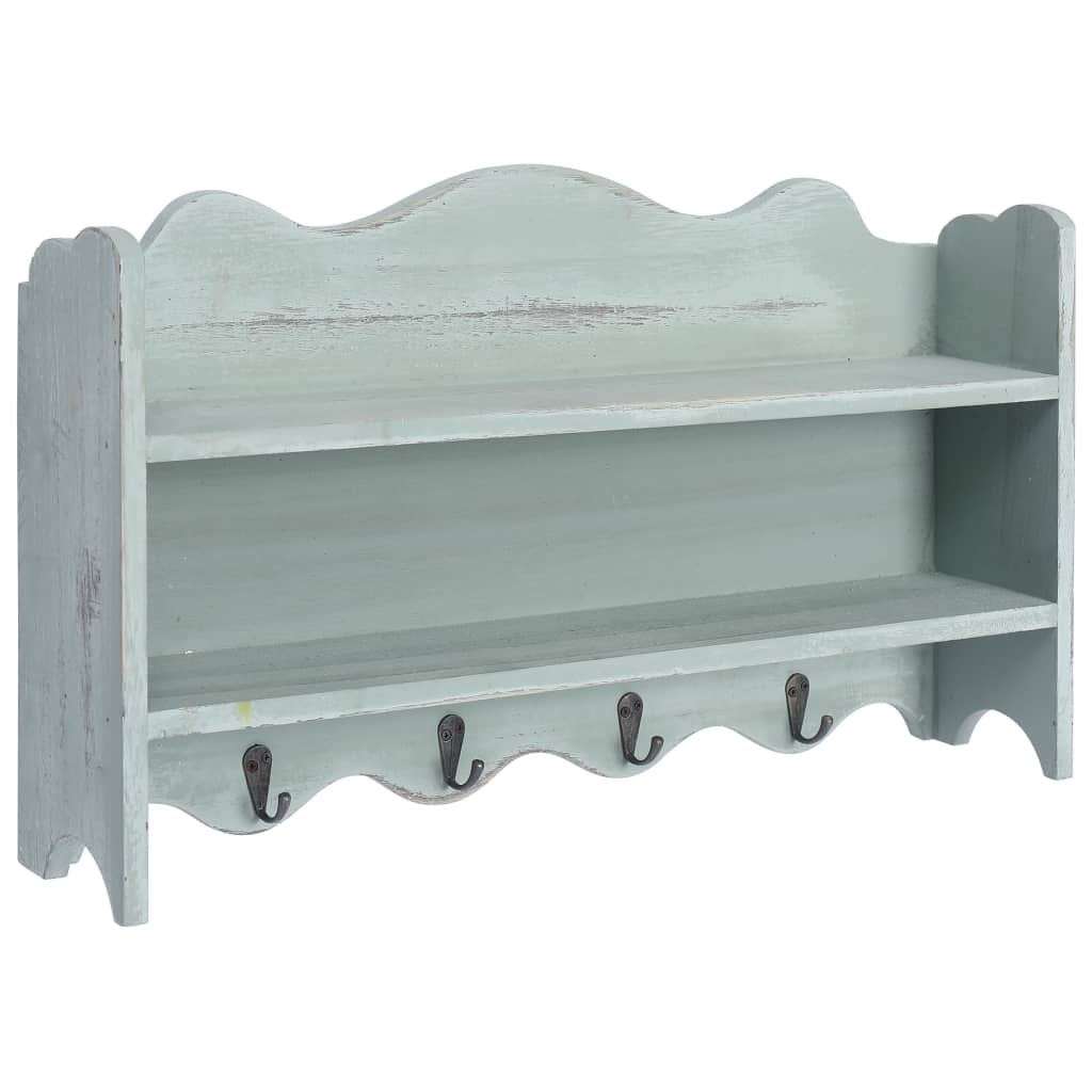 Wandkapstok 50X10X30 Cm Hout Groen