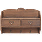 Wandkapstok 50X10X34 Cm Hout Bruin