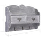Wandkapstok 50X10X34 Cm Hout Grijs
