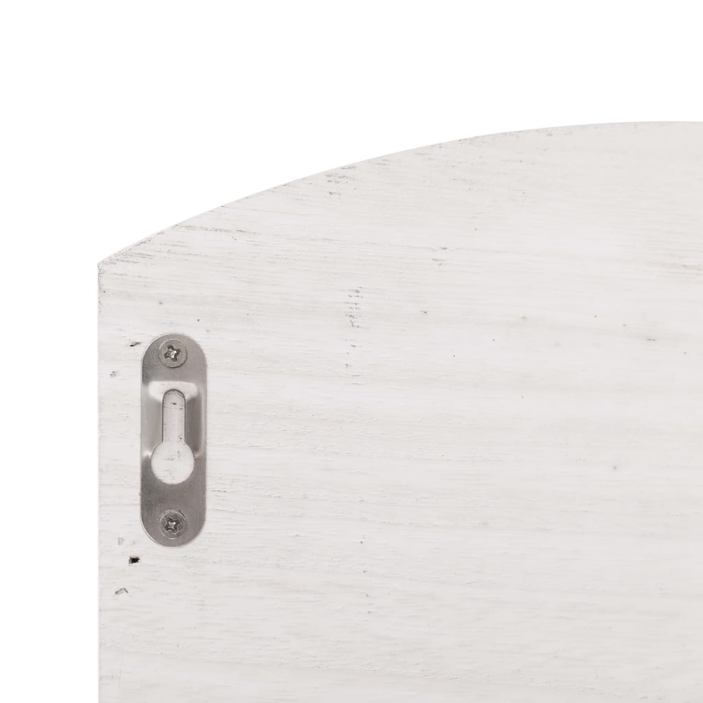 Wandkapstok 50X10X34 Cm Hout Wit