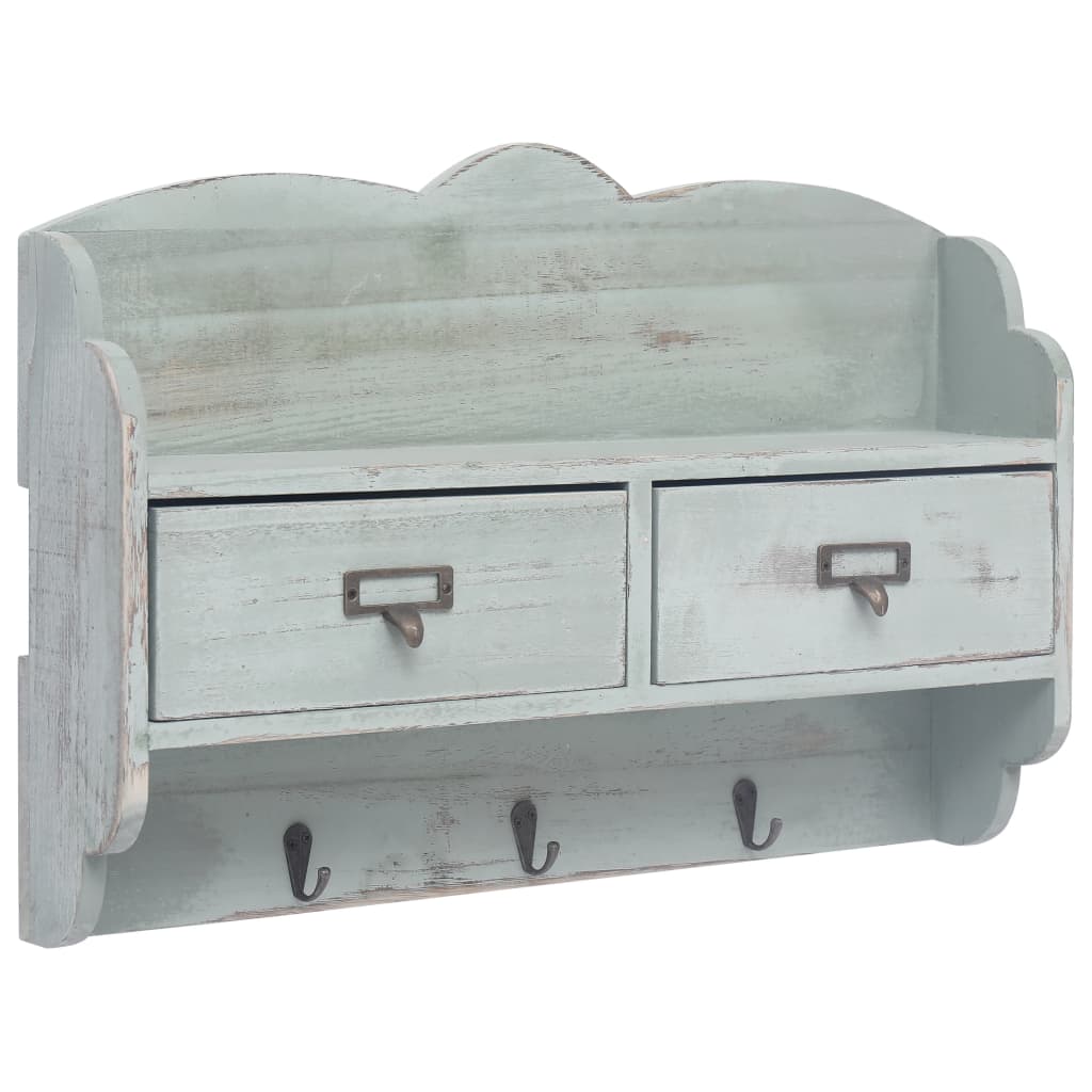 Wandkapstok 50X10X34 Cm Hout Groen
