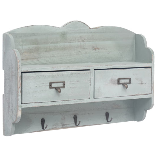 Wandkapstok 50X10X34 Cm Hout Groen