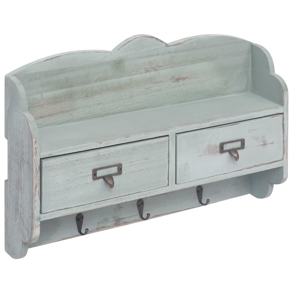 Wandkapstok 50X10X34 Cm Hout Groen
