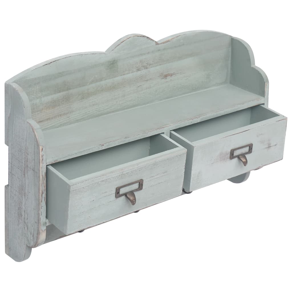 Wandkapstok 50X10X34 Cm Hout Groen