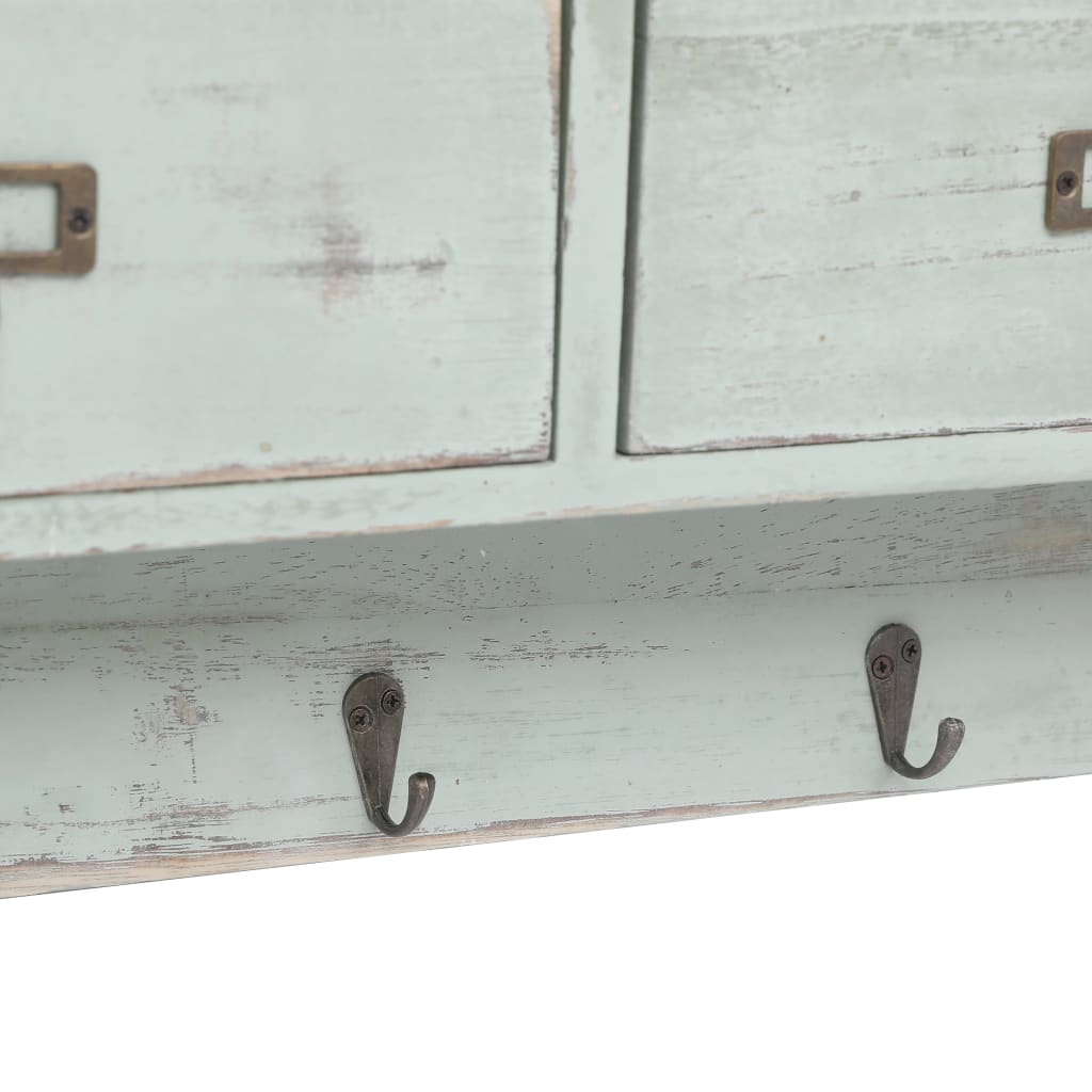 Wandkapstok 50X10X34 Cm Hout Groen