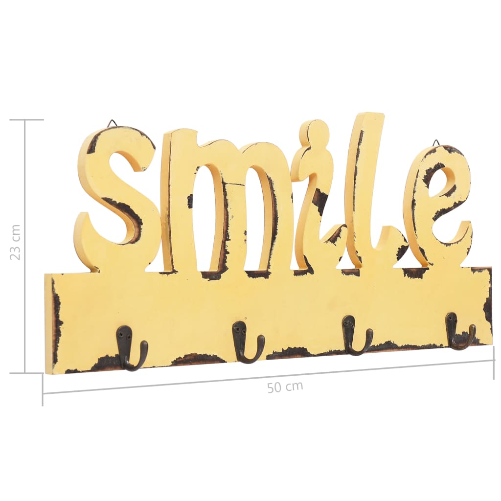 Wandkapstok Smile 50X23 Cm