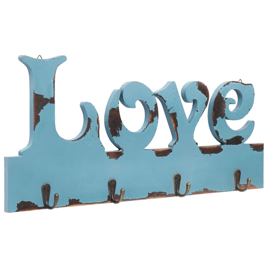 Wandkapstok Love 50X23 Cm