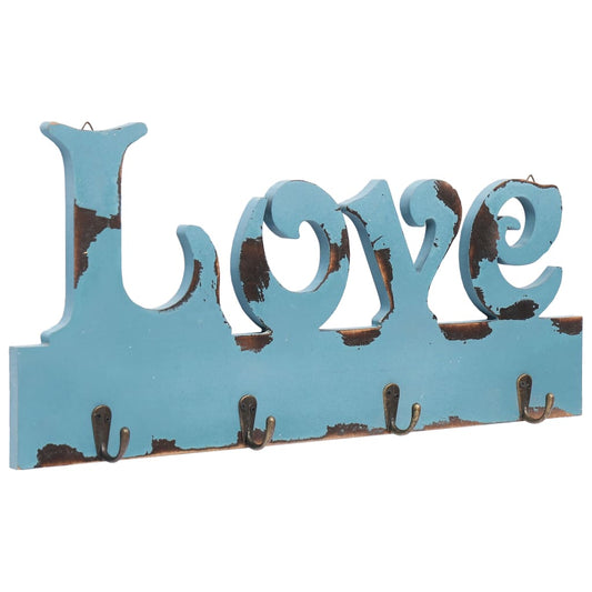 Wandkapstok Love 50X23 Cm