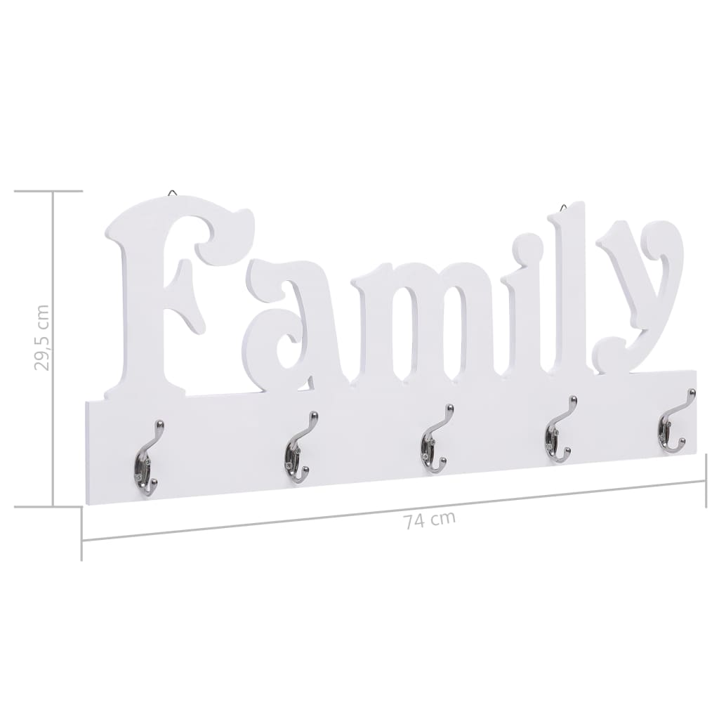 Wandkapstok Family 74X29,5 Cm