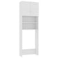 Wasmachinekast 64X25,5X190 Cm Bewerkt Hout Wit