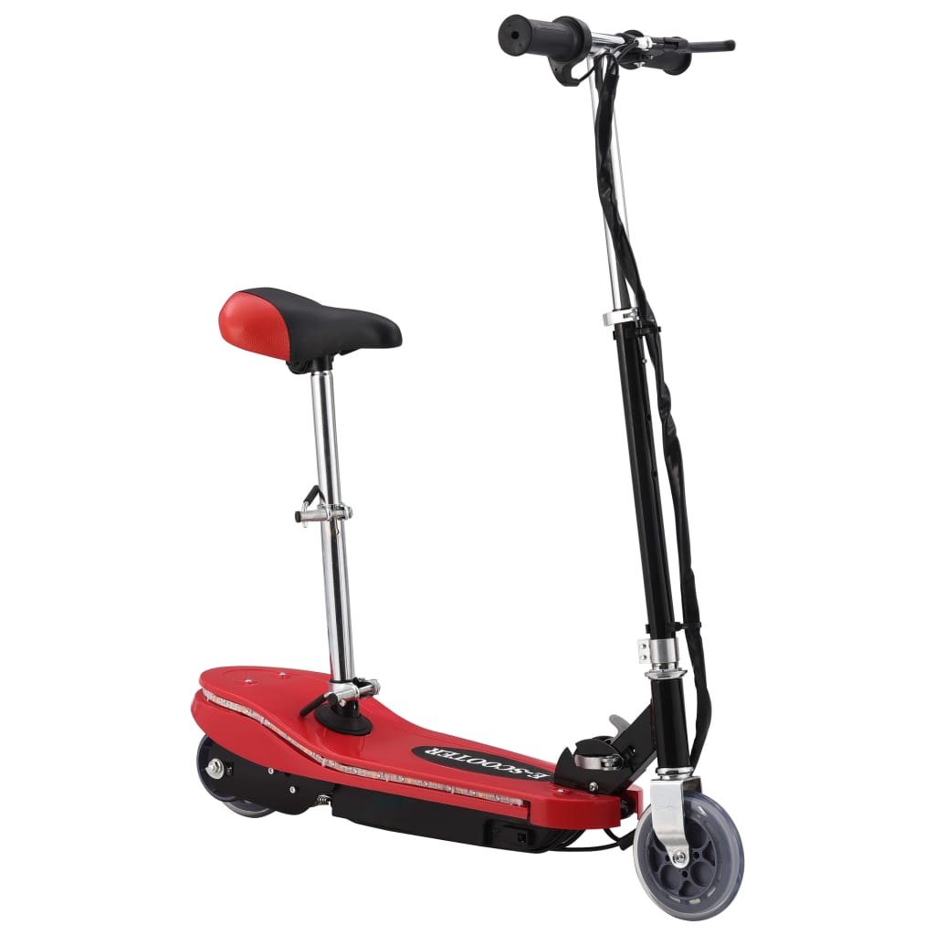 Step Elektrisch Met Zitje En Led 120 W Rood