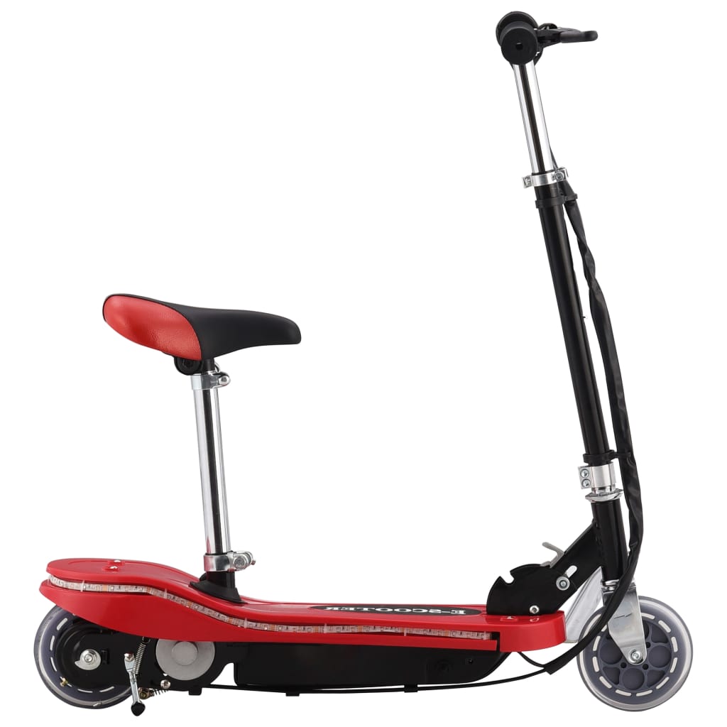 Step Elektrisch Met Zitje En Led 120 W Rood