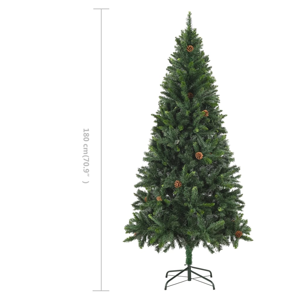 Kunstkerstboom Met Dennenappels 180 Cm Groen