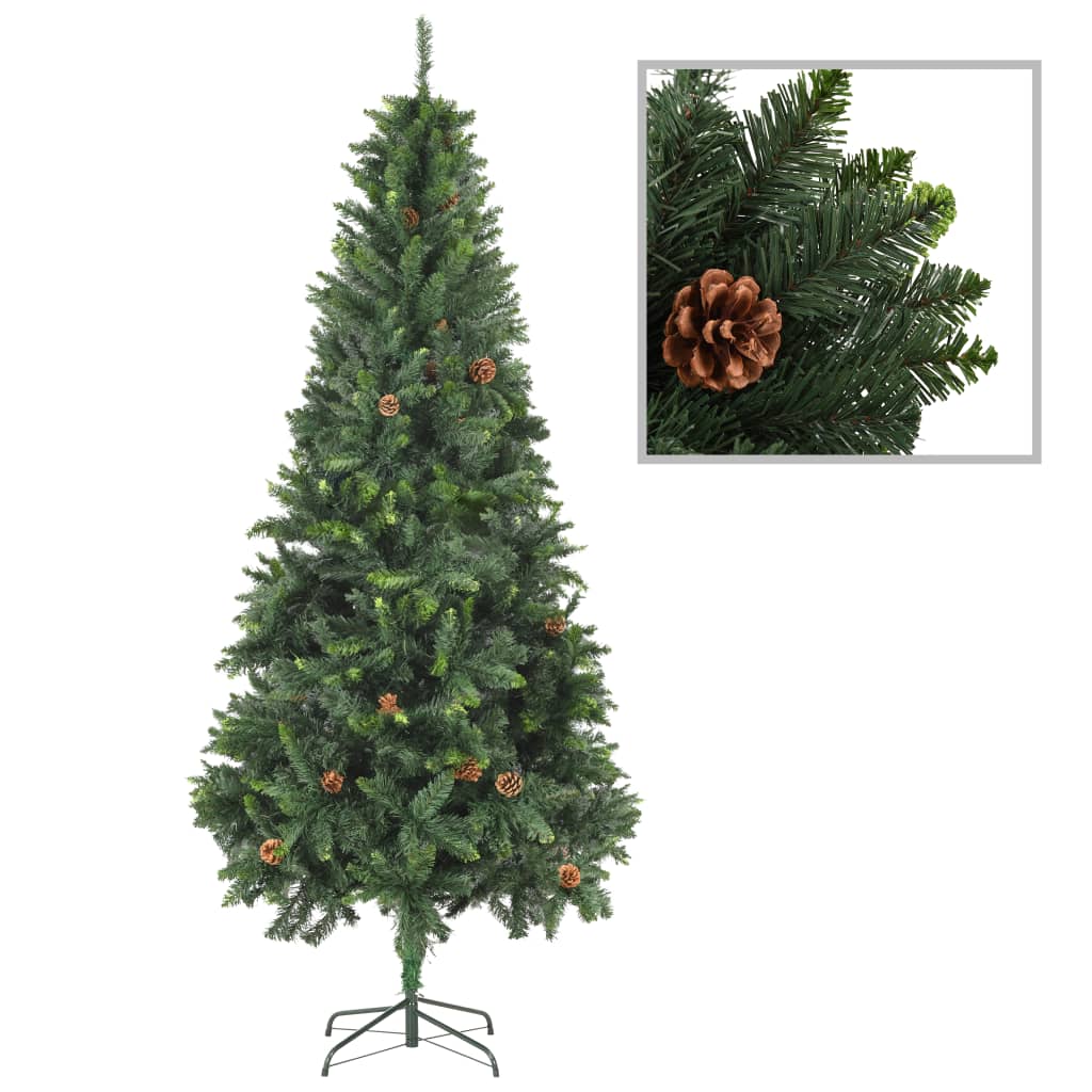 Kunstkerstboom Met Dennenappels 210 Cm Groen