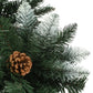 Kunstkerstboom Met Dennenappels En Wit Glitter 210 Cm