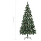 Kunstkerstboom Met Dennenappels En Wit Glitter 210 Cm