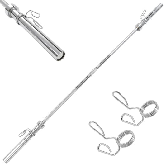 Halterstang Olympisch 3X220 Cm Staal Zilver