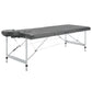 Massagetafel Met 4 Zones 186X68 Cm Aluminium Frame Antraciet