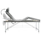 Massagetafel Met 4 Zones 186X68 Cm Aluminium Frame Antraciet