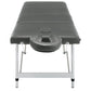 Massagetafel Met 4 Zones 186X68 Cm Aluminium Frame Antraciet