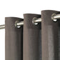 Gordijnen Met Metalen Ringen 2 St 140X245 Cm Katoen Antraciet