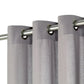 Gordijnen Met Metalen Ringen 2 St 140X225 Cm Katoen Grijs